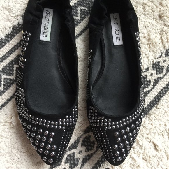 Kelsi Dagger Studded Flats - Picture 1 of 4
